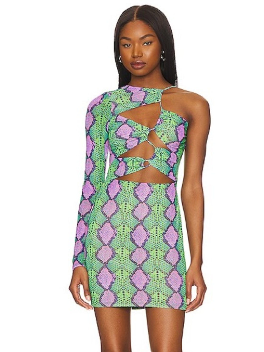 AFRM X Revolve Jess Dress Snake Print